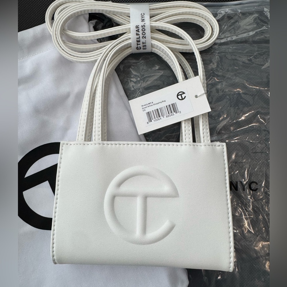 NWT Telfar Small Shopping Bag (White)